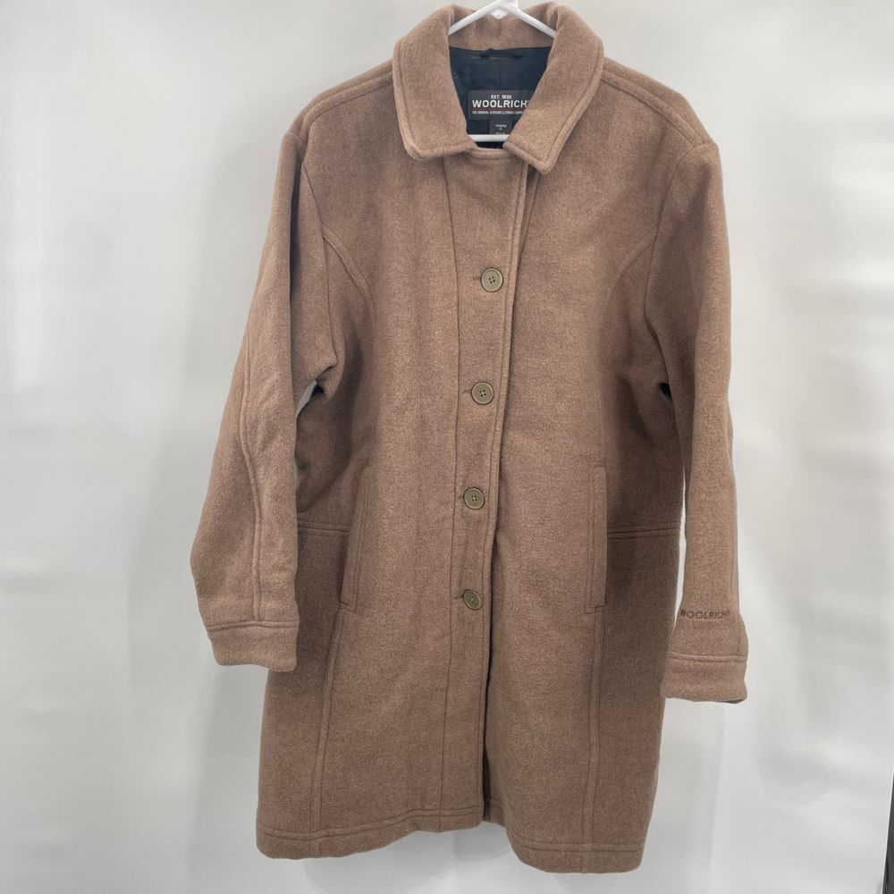 Woolrich Button Wool Coat Nylon Liner Womens Size XL